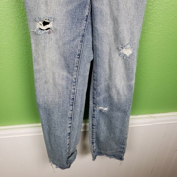Blank NYC Light Wash Paper Waste Basket Distressed Jeans Size 24 - Picture 7 of 12